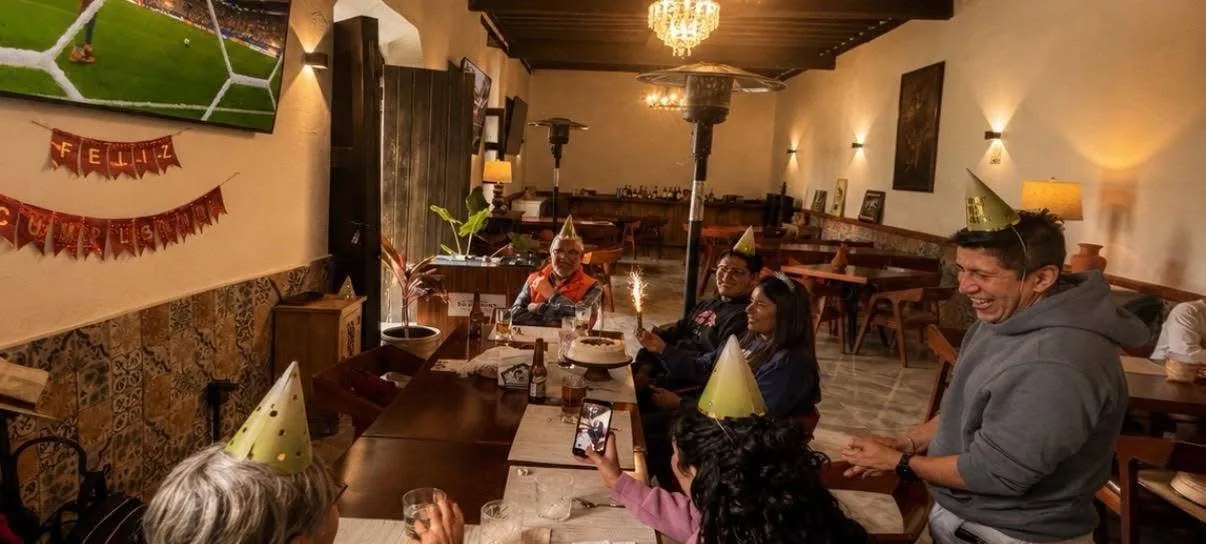 Celebración dentro de la hacienda